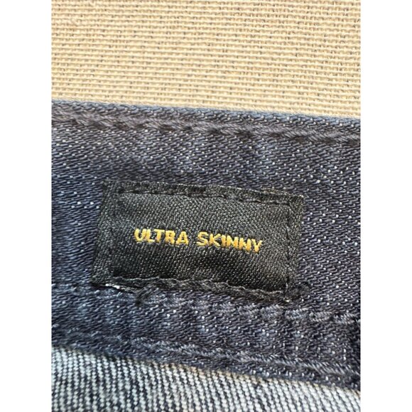 Express Womens Ultra Skinny Cropped Denim Jeans Size 8 Blue Denim Stretch Casual - Picture 3 of 13